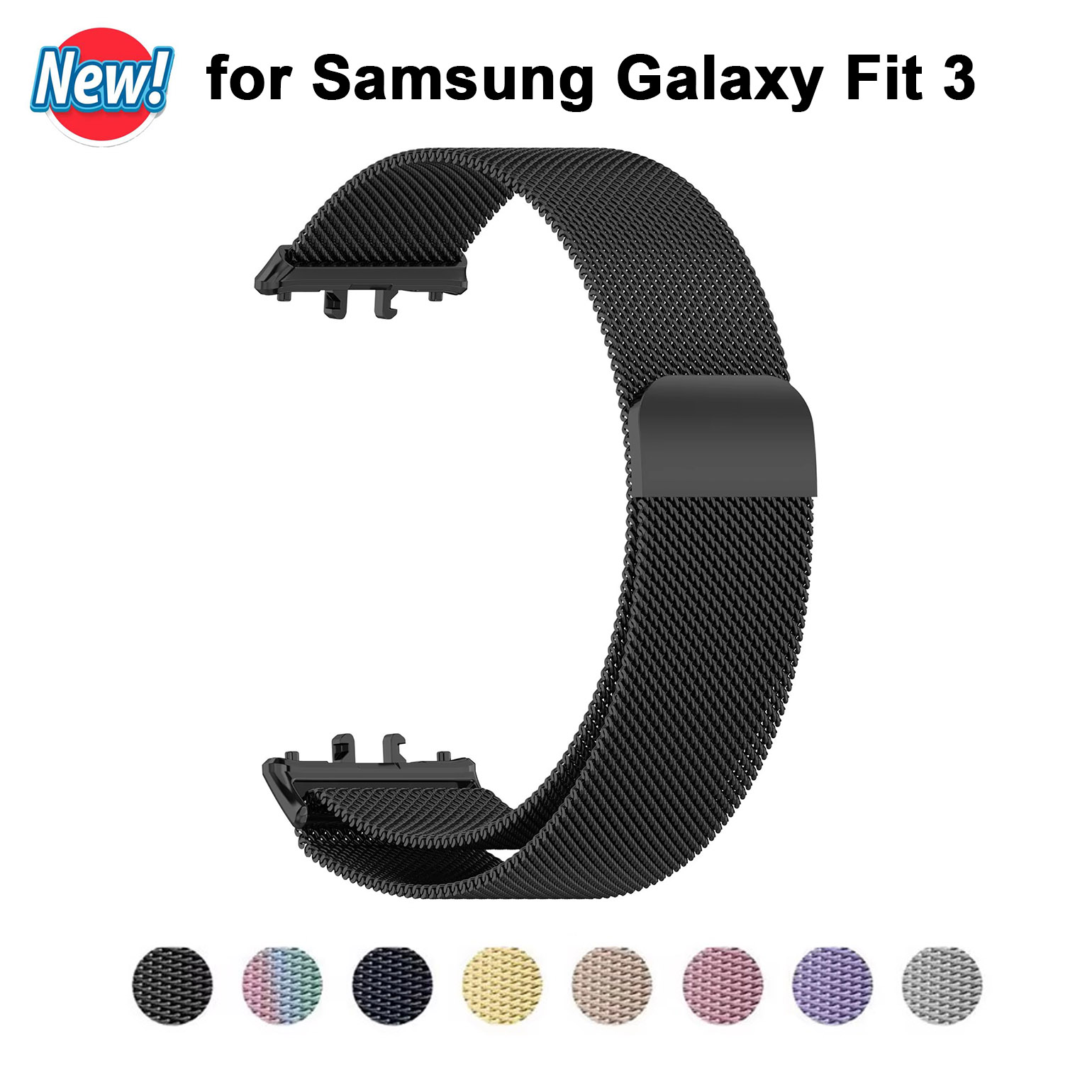 Milanese Loop Magnetic - Samsung Galaxy Watch Fit 3 için