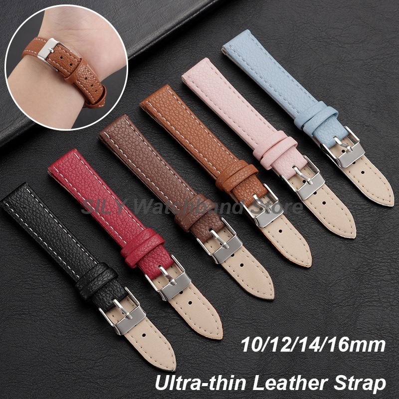 Suede Strap Watch - 10mm 12mm 14mm 16mm Ultra-ince Deri