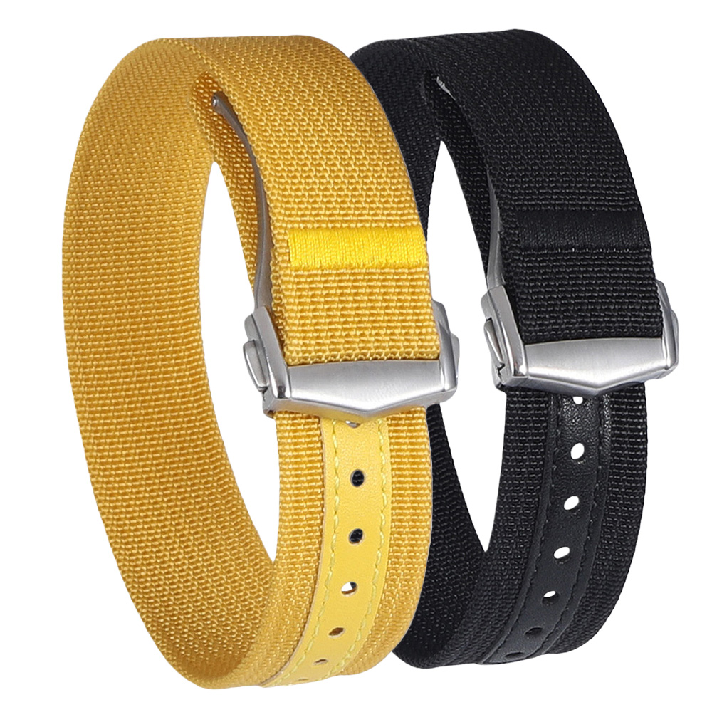 Nato Strap Nylon - Katlanır Toka Naylon saat kayışı Kanvas