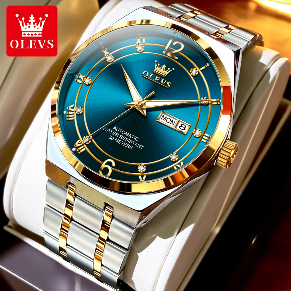 Rolex Watch Datejust - OLEVS Erkek Saati Mekanik Saat Su