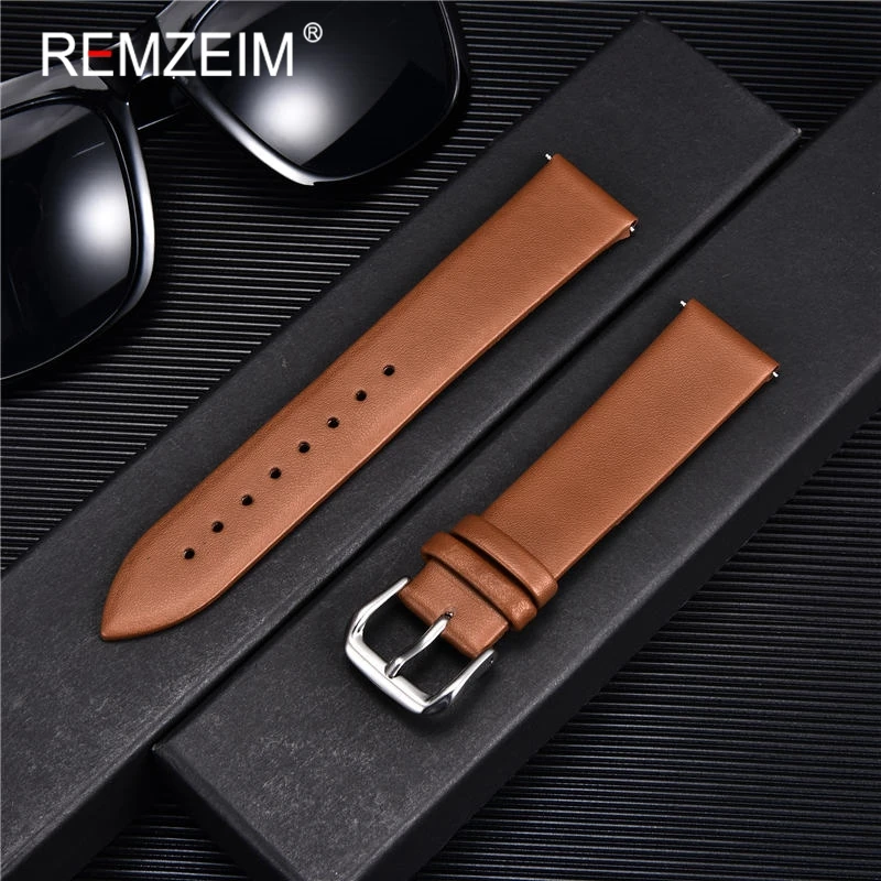 Suede Strap Watch - Ultra-ince Hakiki Deri Kordonlu Saat saat