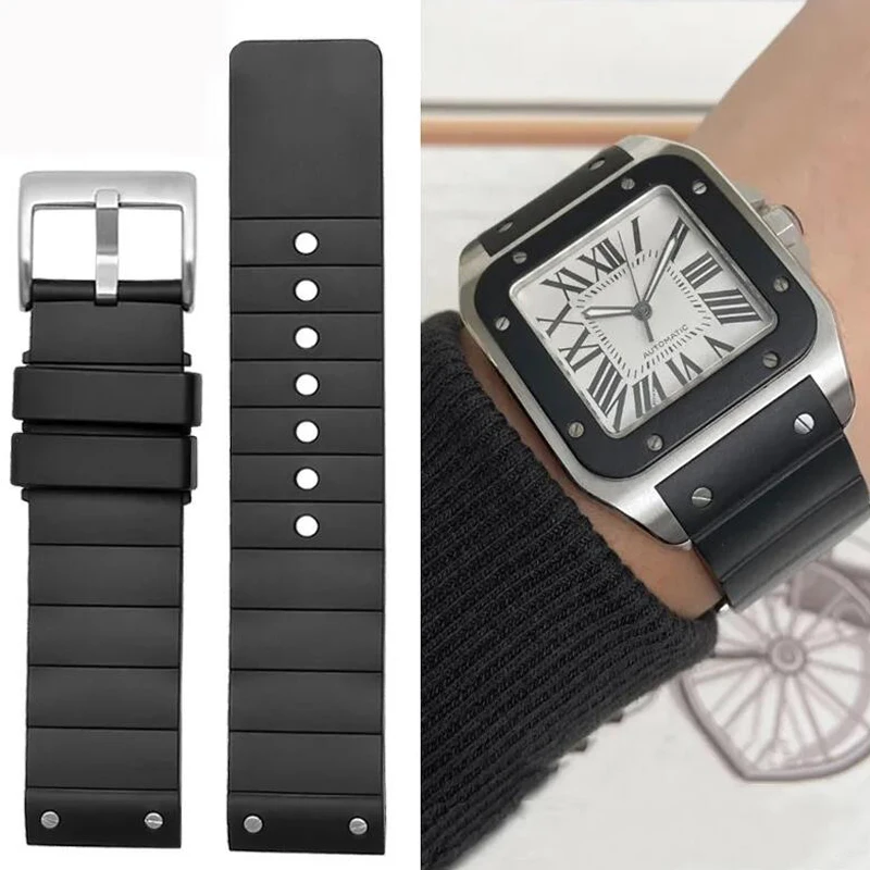 Cartier Watch Santos - Yüksek kaliteli saat kayışı Cartier Santos