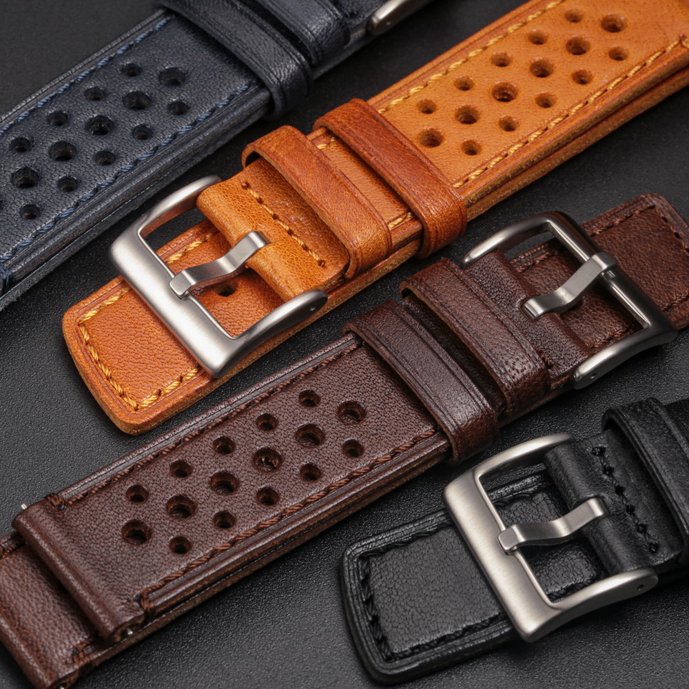 Leather Strap Quick Release - Hemsut Dana Derisi saat kayışı Hızlı