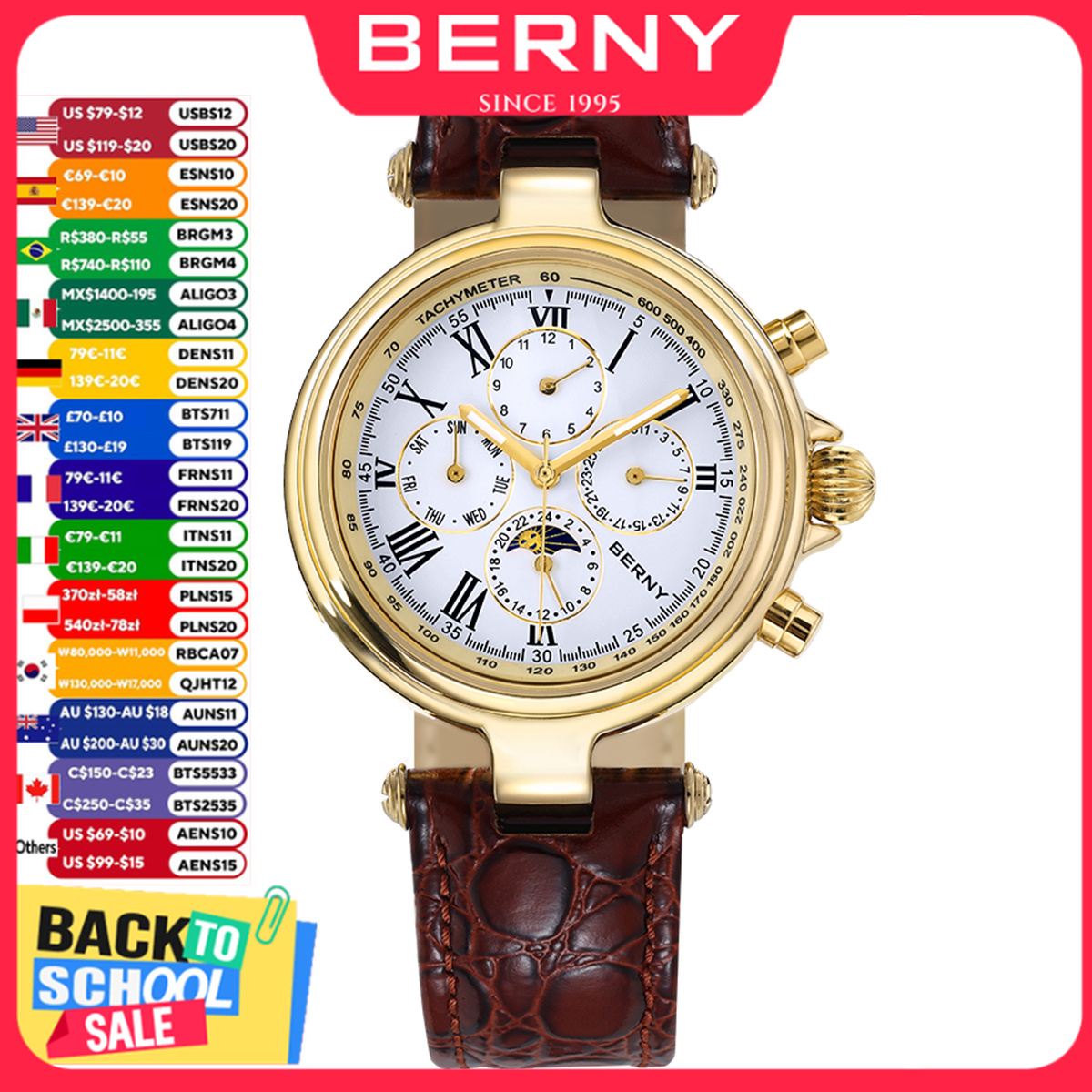 BERNY Retro Otomatik erkek saa - Seiko Watch Prospex incelemesi ve fiyatı
