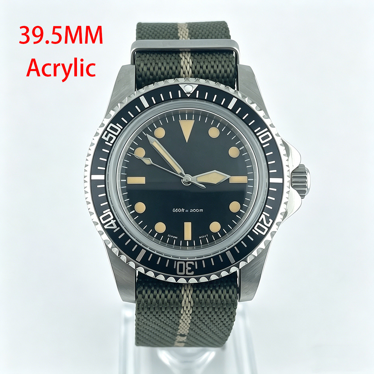39.5mm Diver Retro Saat Takvim - Tropic Strap Vintage incelemesi ve fiyatı